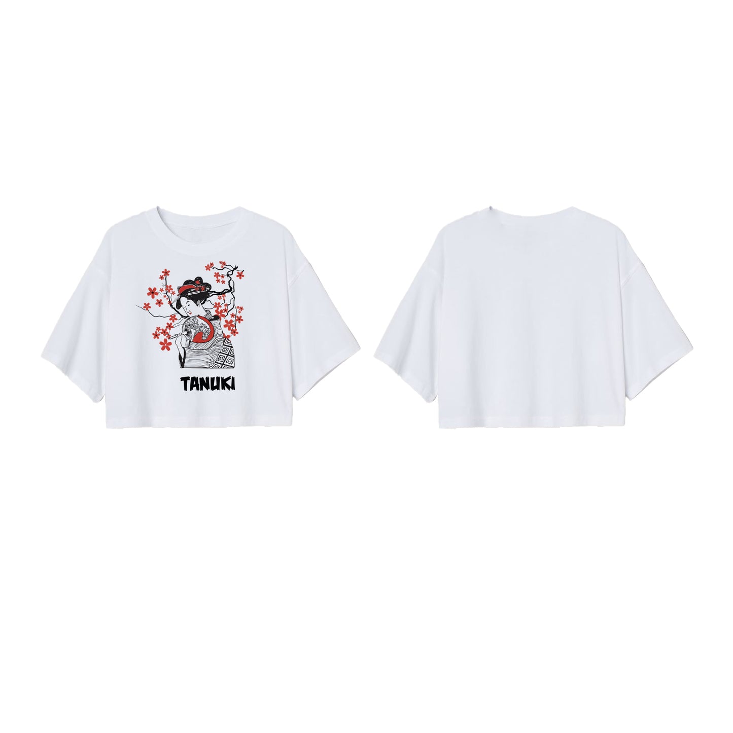 TANUKI CROP TEE GEISHA