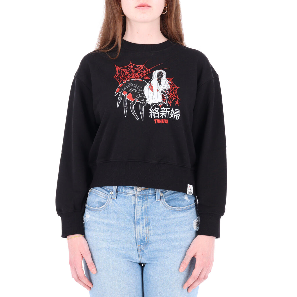 TANUKI FELPA CREW CROP JOROUGUMO