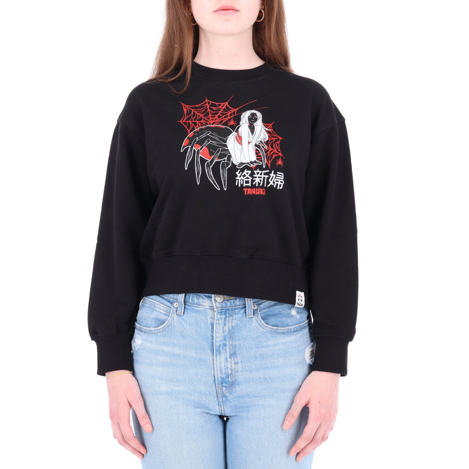 TANUKI FELPA CREW CROP JOROUGUMO