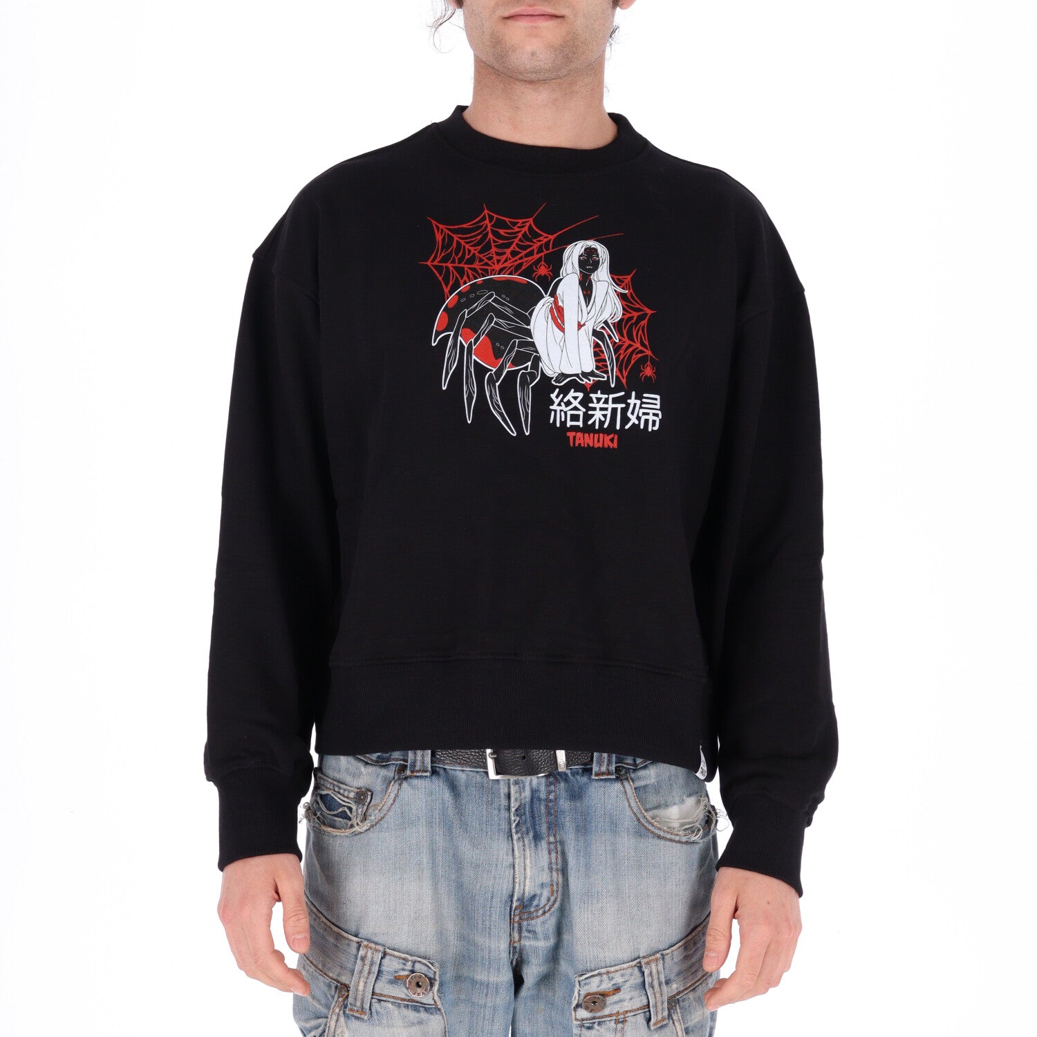 TANUKI FELPA CREW CROP JOROUGUMO