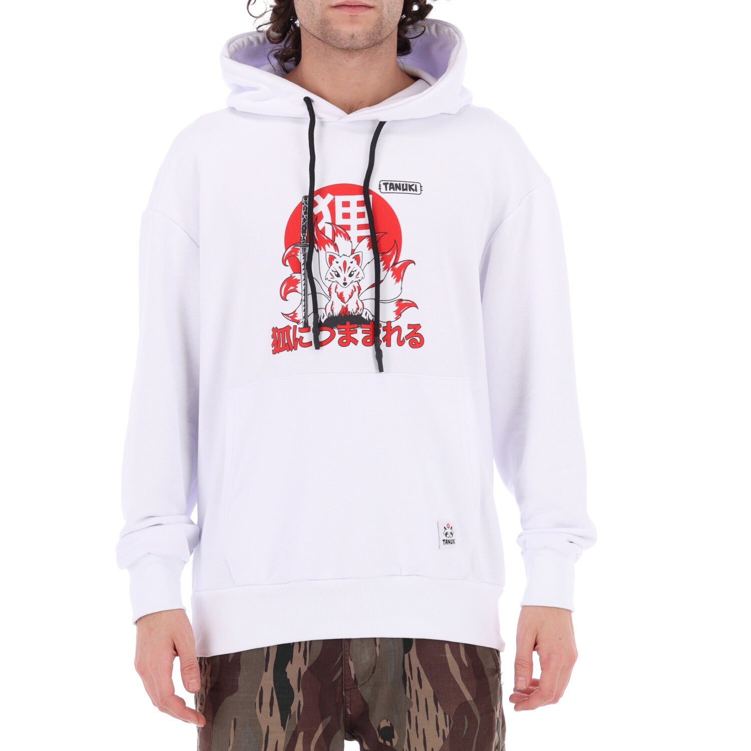 TANUKI FACE LOGO CAP SWEATSHIRT