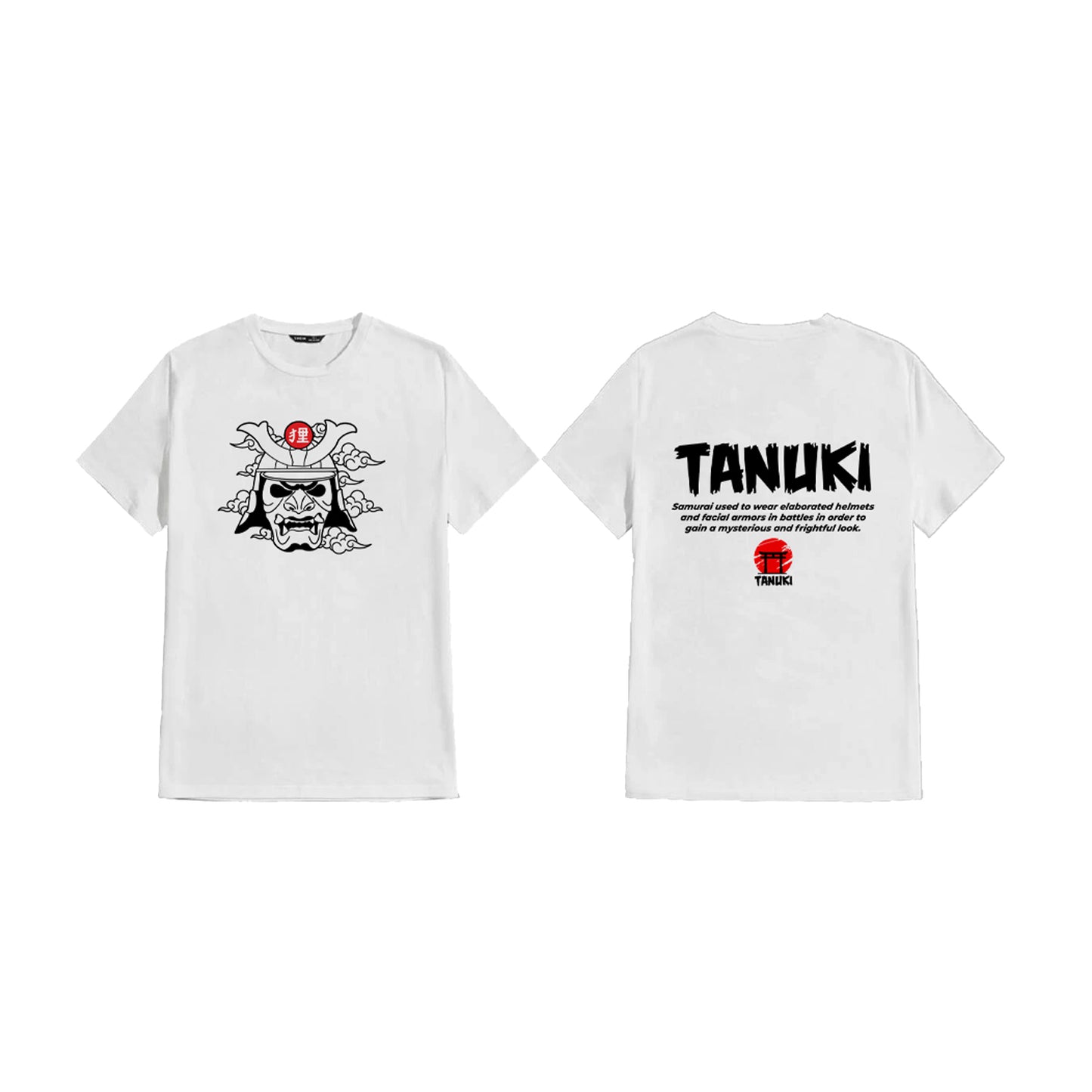 TANUKI T-SHIRT SAMURAI MASK