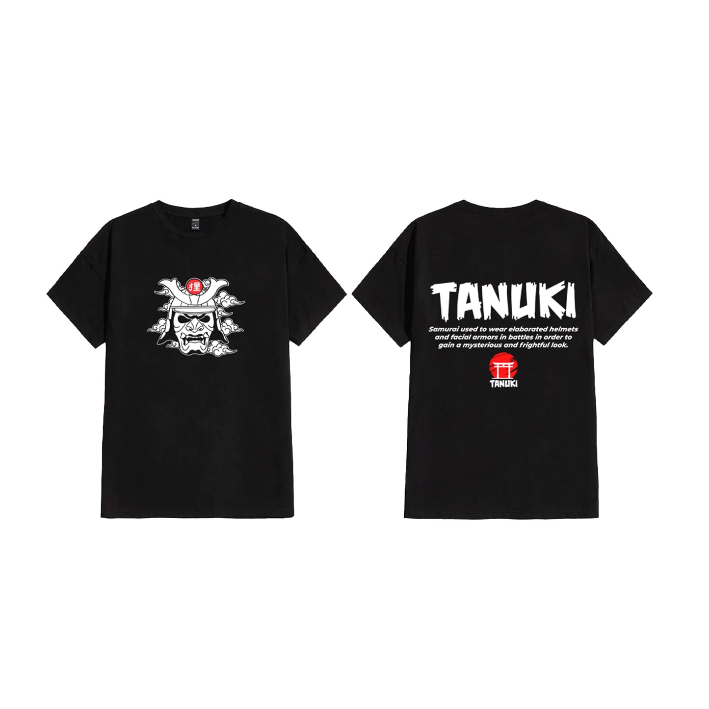 TANUKI T-SHIRT SAMURAI MASK