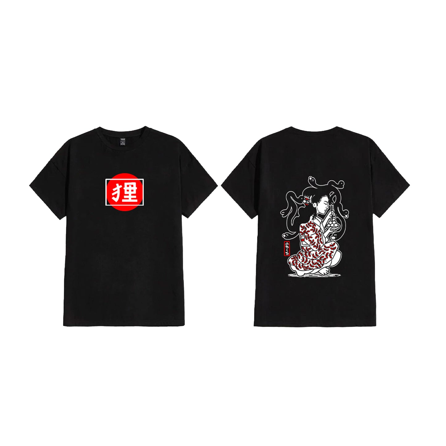 TANUKI T-SHIRT FUTAKUCHI ONNA