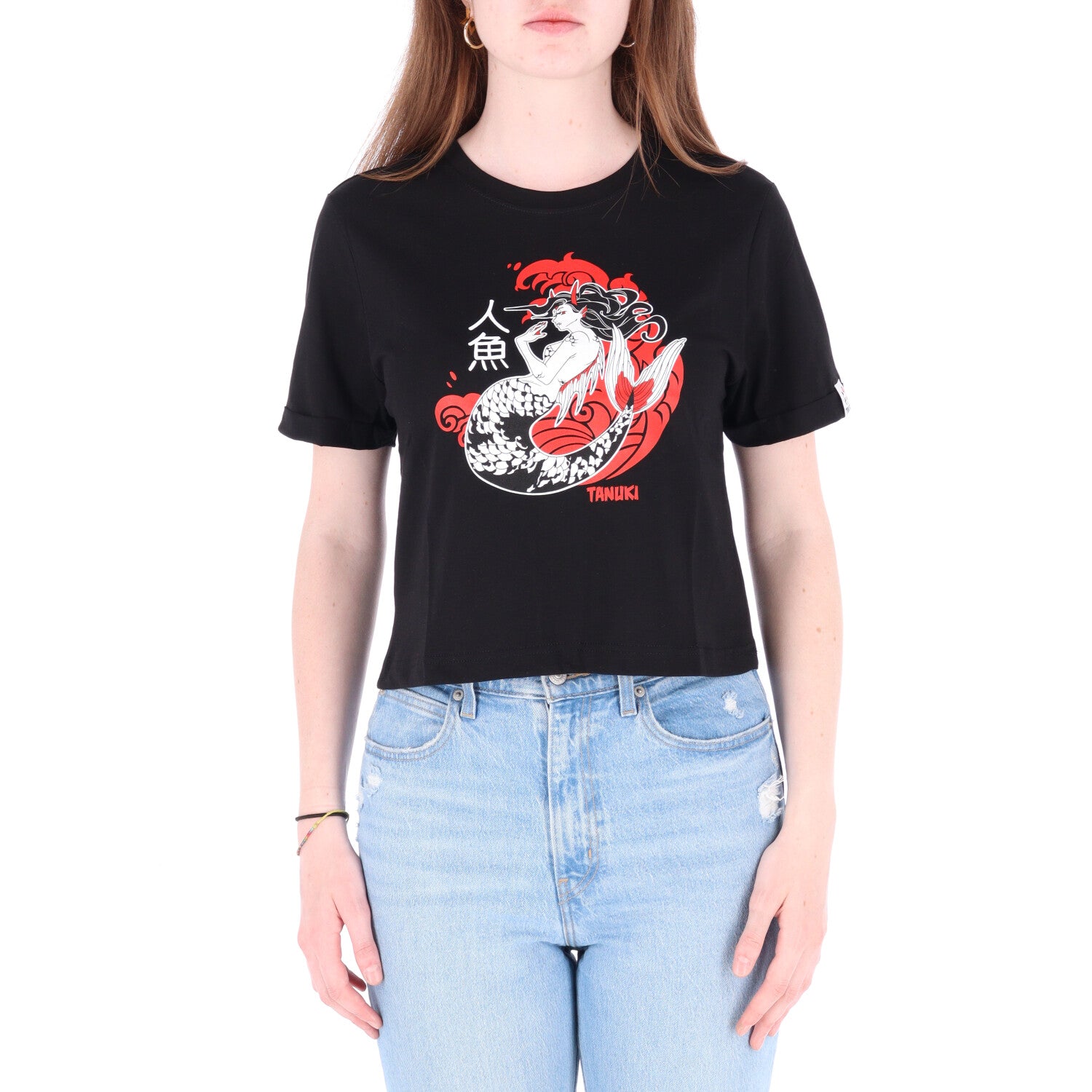 TANUKI CROP TEE NINGYO