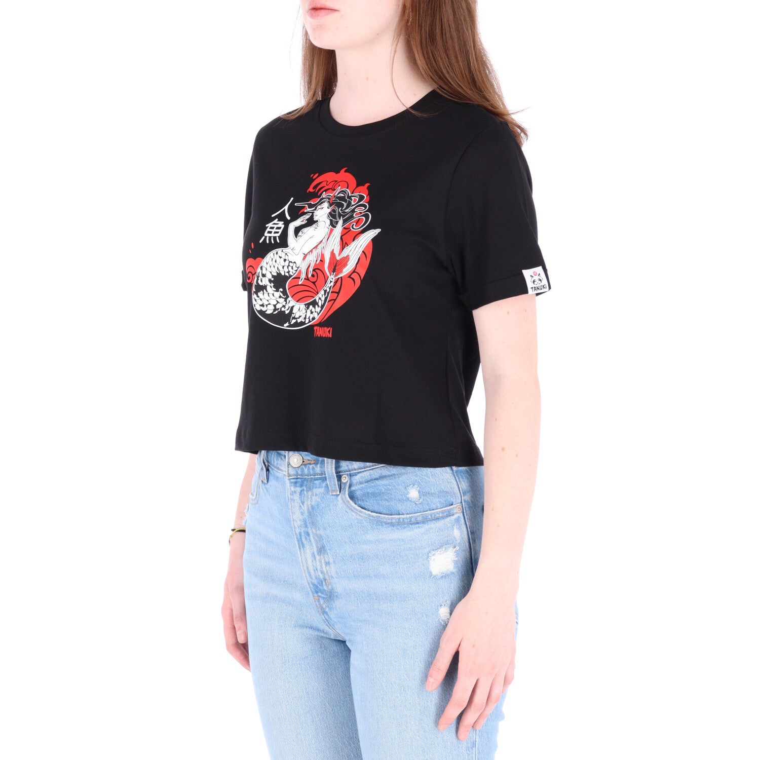 TANUKI CROP TEE NINGYO