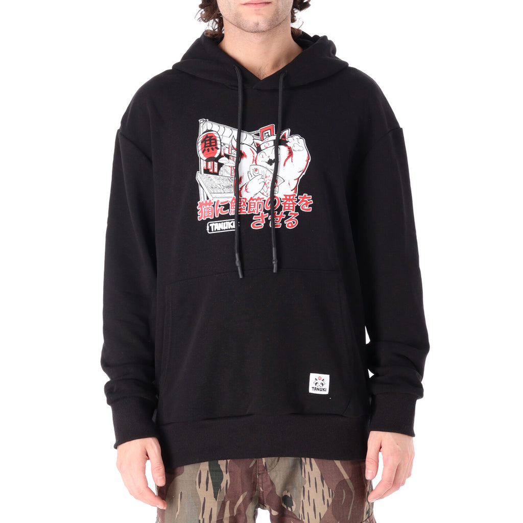 TANUKI FACE LOGO CAP SWEATSHIRT