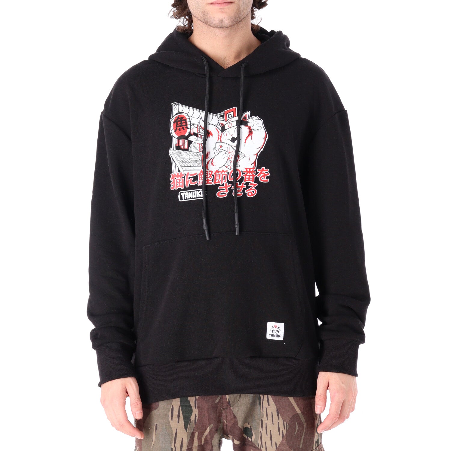 TANUKI FACE LOGO CAP SWEATSHIRT