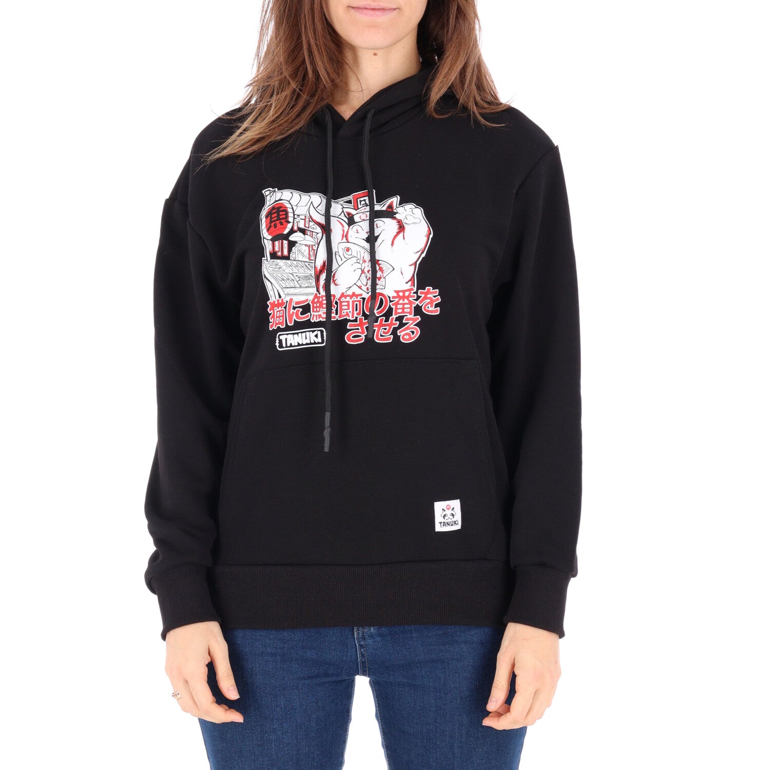 TANUKI FACE LOGO CAP SWEATSHIRT