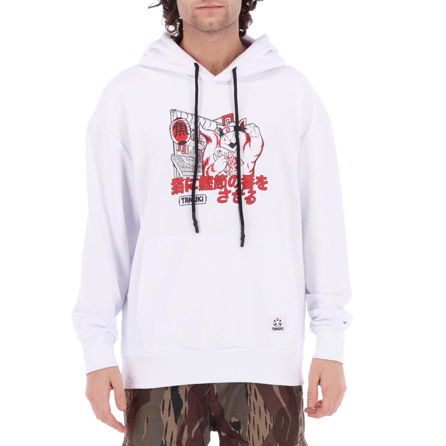 TANUKI FACE LOGO CAP SWEATSHIRT