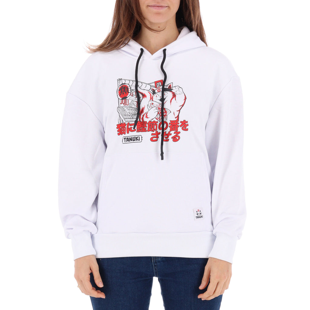 TANUKI FACE LOGO CAP SWEATSHIRT