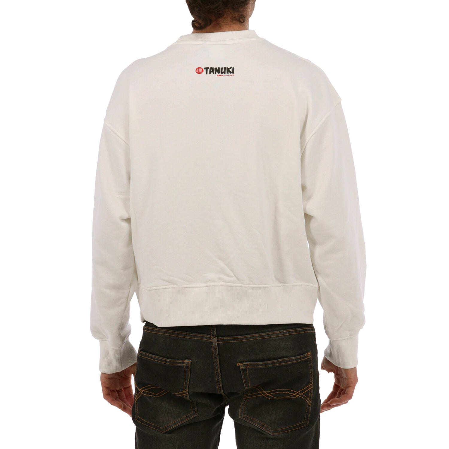 TANUKI FELPA CREW CROP NURE ONNA