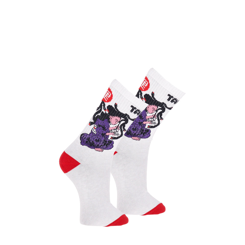 TANUKI FUTAKUCHI ONNA SOCKS