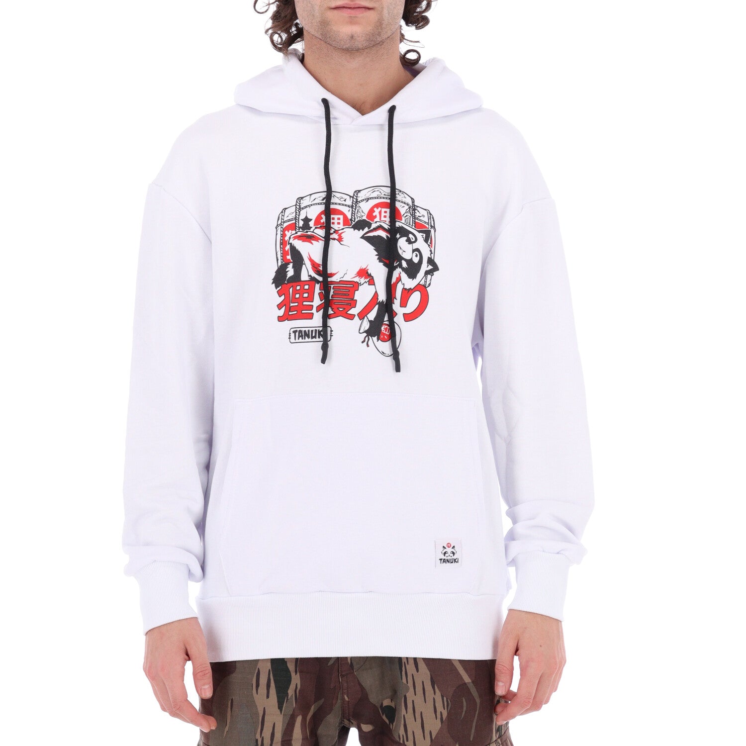 TANUKI FACE LOGO CAP SWEATSHIRT