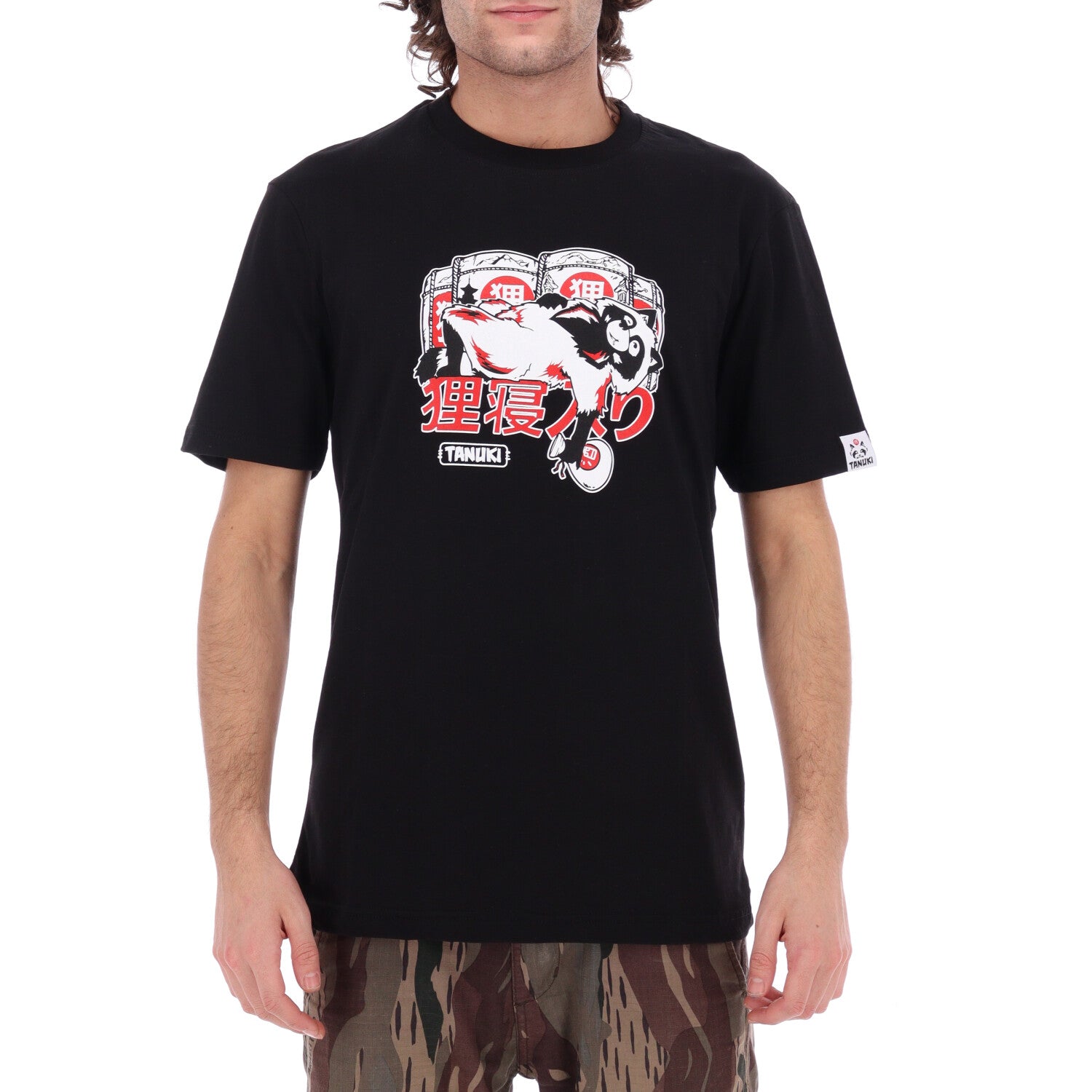 TANUKI FACE LOGO CAP SWEATSHIRT