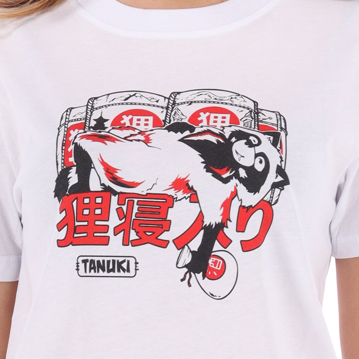 TANUKI FACE LOGO CAP SWEATSHIRT